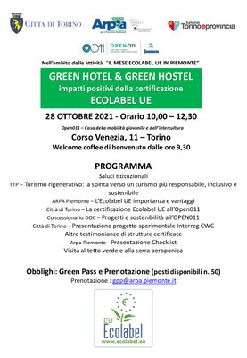 programma evento Ecolabel 28 ottobre 2021