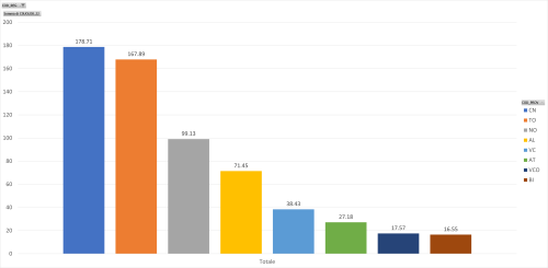 consumi netti per provincia