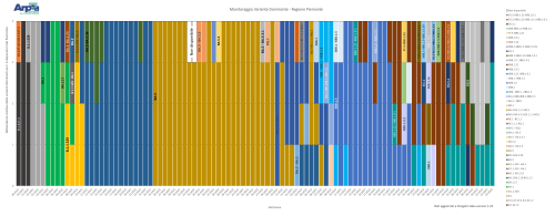 sottovarianti dominanti di SARS-CoV-2 identificate in Piemonte