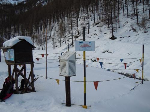 Stazione nivometrica manuale - Pragelato (TO) Loc. Traverses (1570m s.l.m.) - Val Chisone 