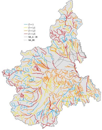 Disposizione spaziale dei valori della funzione Z