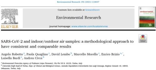 Pubblicazione scientifica Covid 19