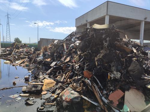 Incendio presso ditta SRT a Tortona