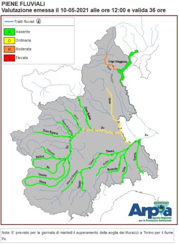 piene fluviali 10 maggio 2021