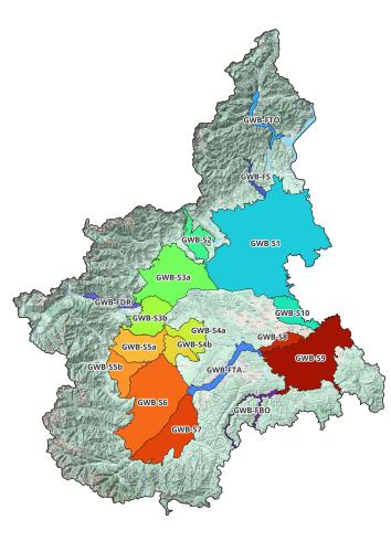 Corpi idrici del sistema superficiale di pianura e fondovalle