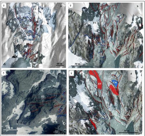 Immagine dei sistemi strutturali individuati dall’interpretazione dell’immagine del drone