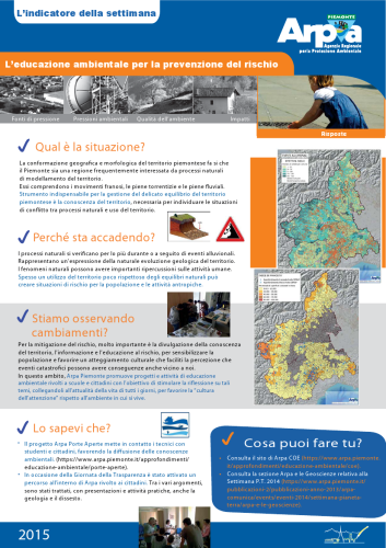 Educazione ambientale e prevenzione del rischio (2015)