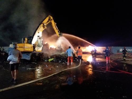 Incendio Palazzolo Vercellese dell'11 agosto 2024