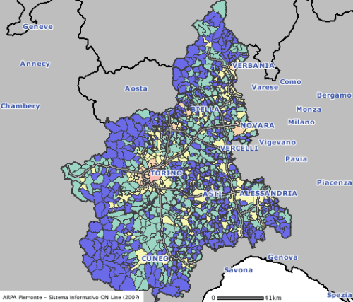 Es. di indicatori per telefonia mobile