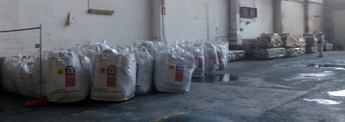 Sacchi contenenti amianto