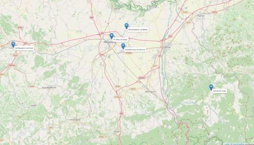 Ubicazione punti di monitoraggio PFAS in PM10 