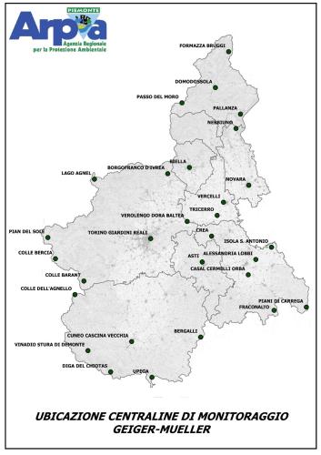 rete Geiger ARPA Piemonte