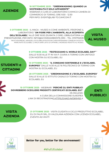 Programma mese Ecolabel ottobre  2025