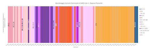 Varianti di SARS-CoV-2 dominanti a Castiglione Torinese fino a febbraio 2026