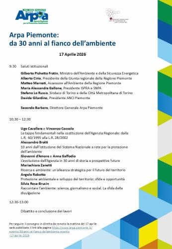 Programma 17 aprile