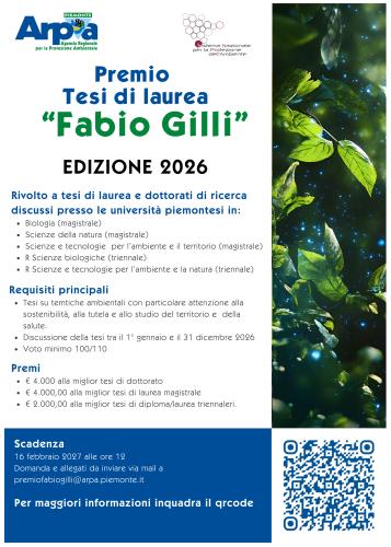 Premio Fabio Gilli 2026 locandina