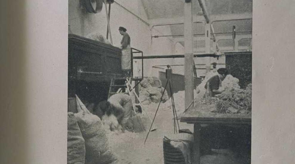 fotografie sono tratte da VIGLIANI E.C.: “Studio sulla asbestosi nelle manifatture di amianto” Ente nazionale prevenzione infortuni, Torino, 1940 