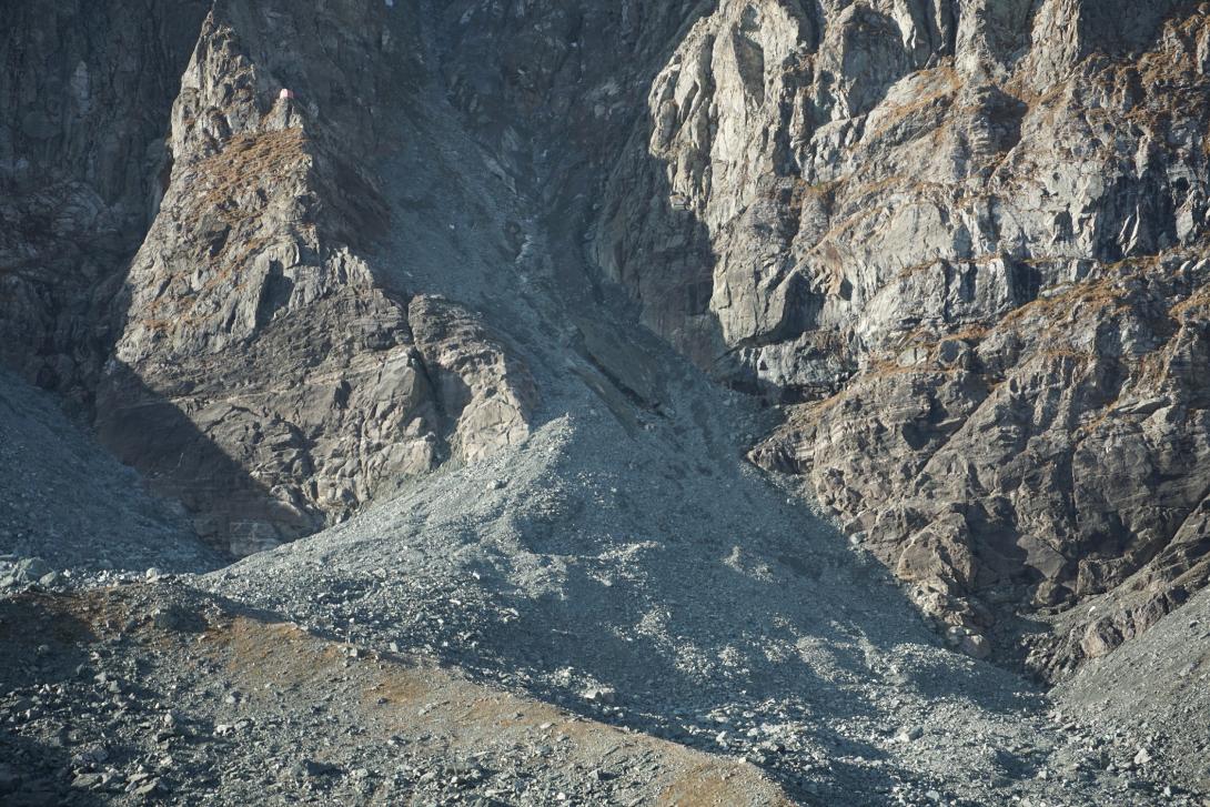 Panoramica della superficie un tempo occupata dal Ghiacciaio Coolidge Inferiore (27 ottobre 2022)