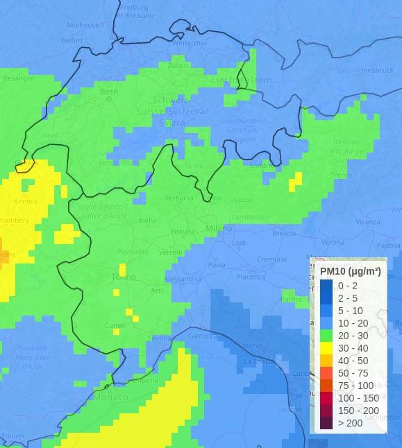 sabbie sahariane 18 marzo 2022