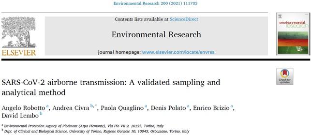 Pubblicazione scientifica Covid 19