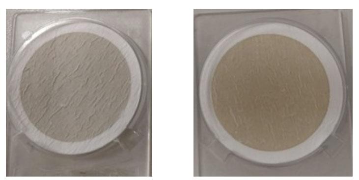 A sinistra un filtro del 13 agosto, quando le polveri sahariane non avevano ancora raggiunto il Piemonte e a destra un filtro del 15 agosto quando le polveri interessavano il Piemonte