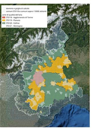 Figura 1. Zone interessate dall’applicazione del protocollo antismog, con indicazione dei comuni interessati dalle misure di limitazione sul settore trasporti