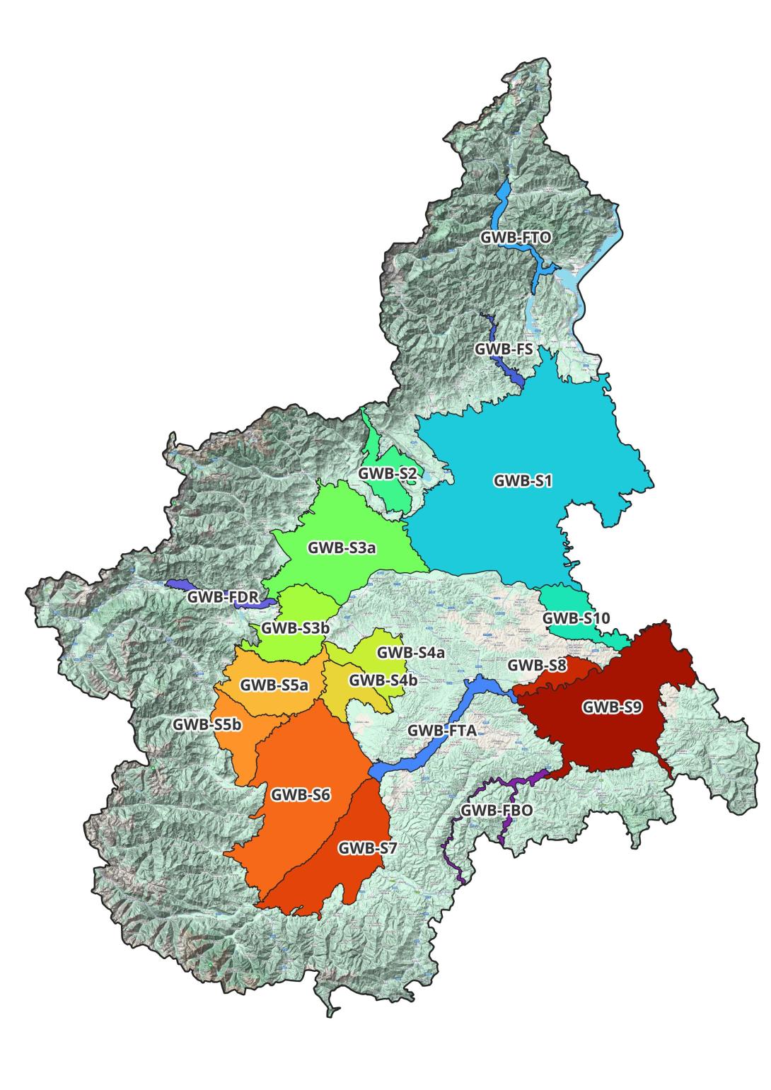 Corpi idrici del sistema superficiale di pianura e fondovalle