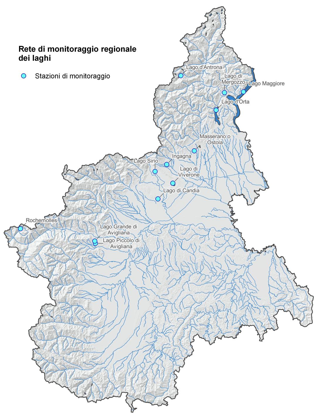 Rete di monitoraggio laghi