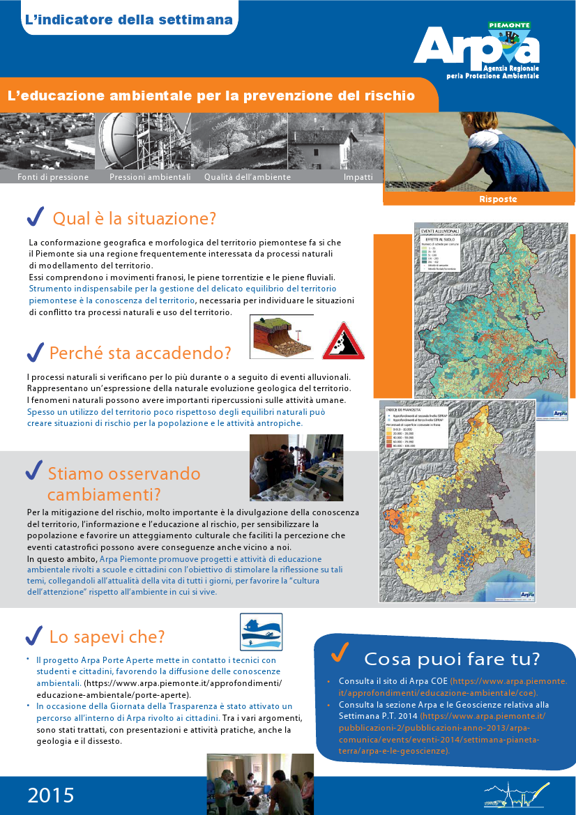 Educazione ambientale e prevenzione del rischio (2015)