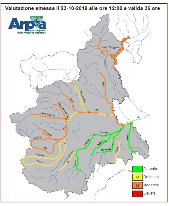 Bollettino piene 23 ottobre 2019