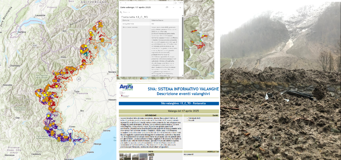 Il CATASTO VALANGHE di Arpa Piemonte