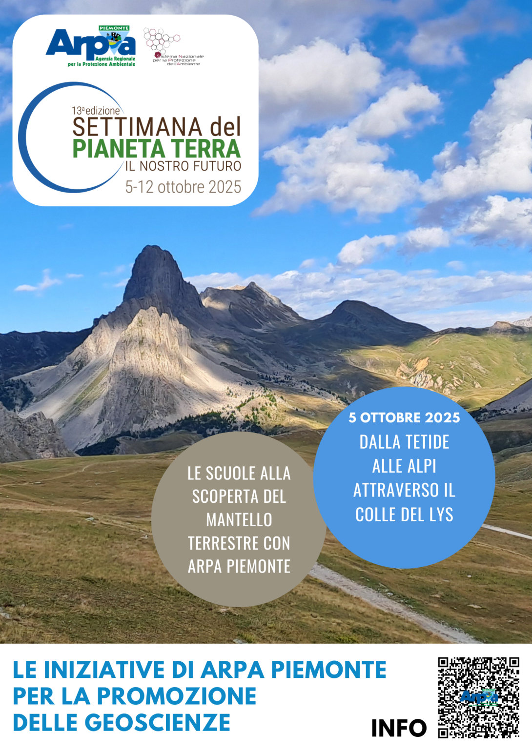 Locandina delle iniziative di Arpa per le geoscienze 2025