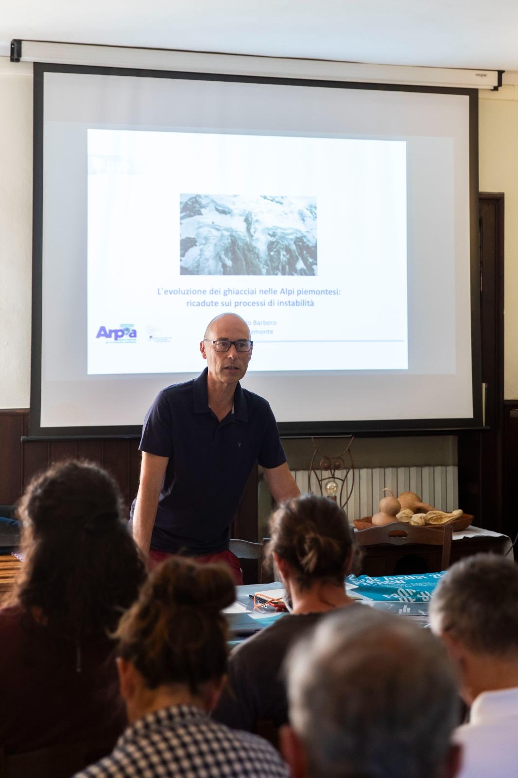 Secondo Barbero all'incontro di Balme