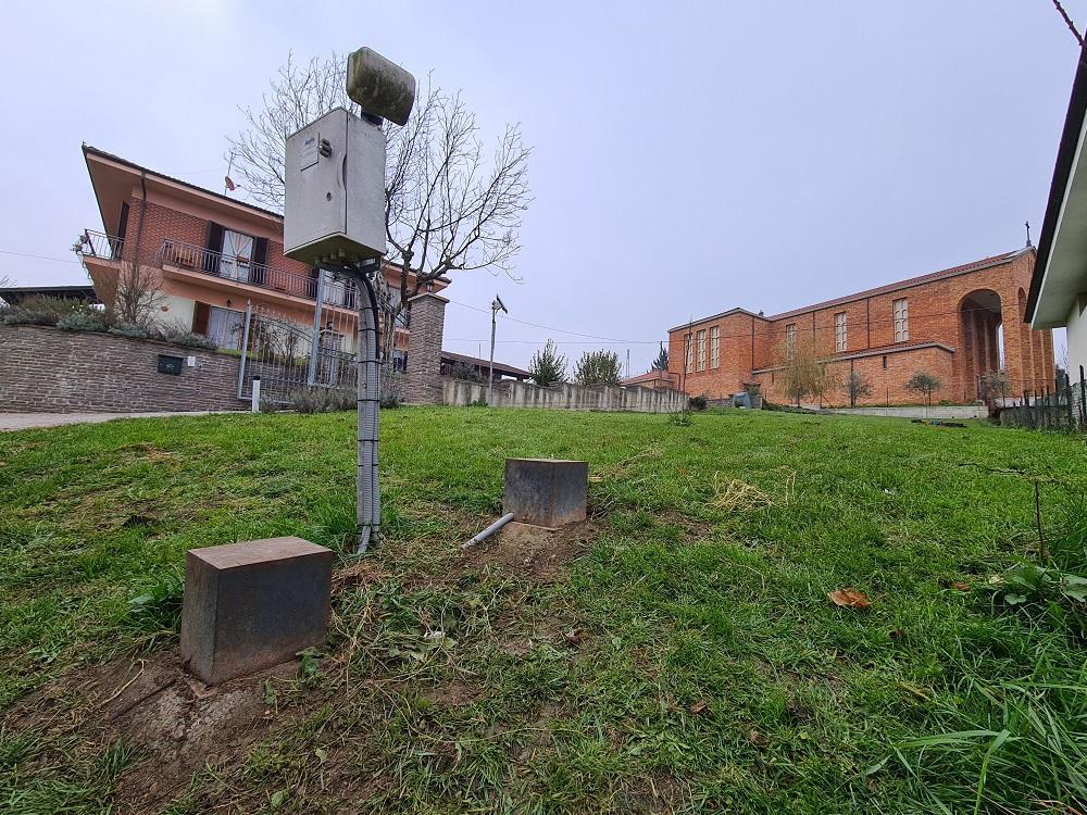 Postazione per il monitoraggio strumentale di un fenomeno franoso