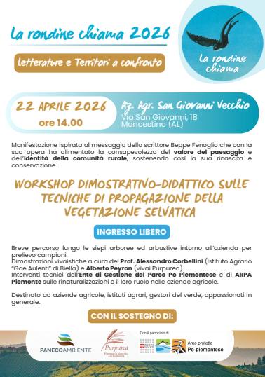 Locandina evento La rondine chiama 2026