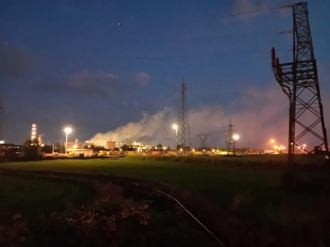 Incendio zona industriale di Novara la sera del 20 luglio 2026